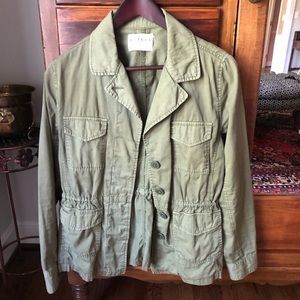 Olive green utility jacket size small